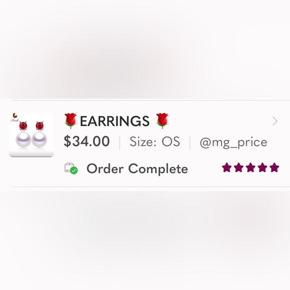 🌺PEARL EARRINGS 🌺 - Picture 7 of 7